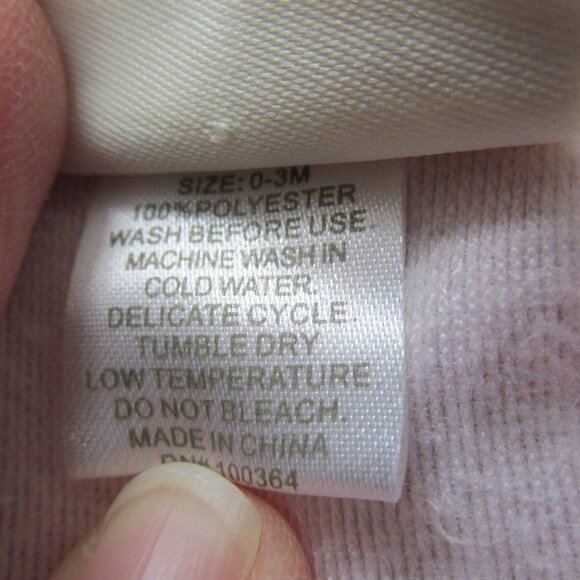 Kyle & Deena Snap Up Layette Pajama Shirt Girls 0-3M Pink Long Sleeve Collar - Picture 4 of 6